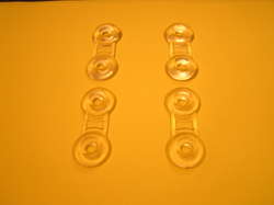 Fin screw plastic  deck plates set of 4 - &pound;9.25
