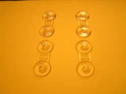 Fin screw plastic deck plates set of 4